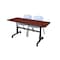 Kobe Rectangle FlipTop Table, 60" W, 29" H, Laminate Top, Cherry MKFT6030CH47GY - alternate 1